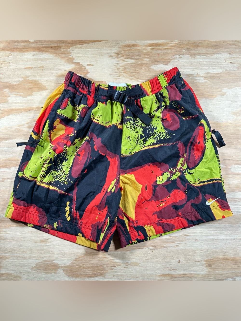 Nike Men’s Red, Yellow, Green and Black Athletic Shorts